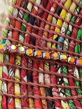 Aurora Crystal Stretch Bracelet - Pink Iridescent